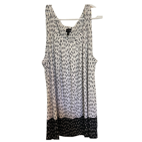 Women's Raffaella Tank Top, XL, Black & White - Picture 1 of 3